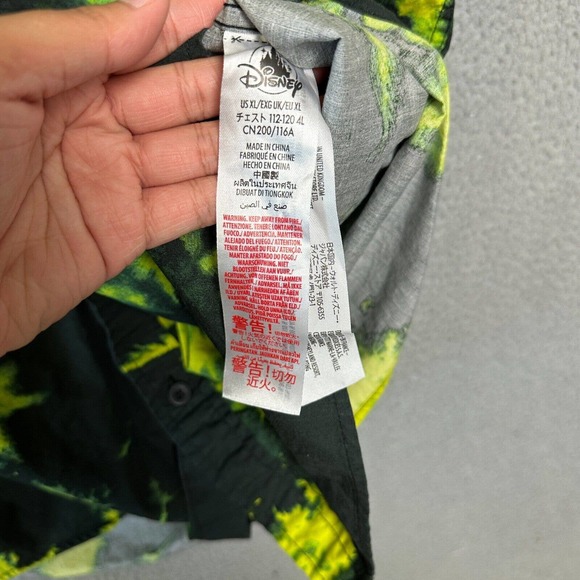 Disney Oogie Boogie Shirt Mens Extra Large Black Camp Nightmare Before Christmas - Picture 8 of 12